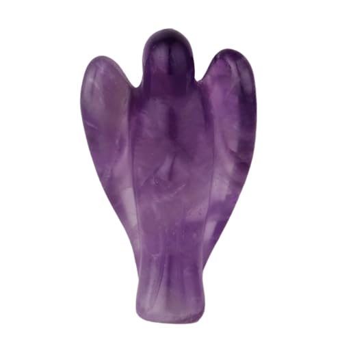 Morella Edelstein Amethyst Engel Glücksbringer Schutzengel zum Mitnehmen 3,5 cm in Samtbeutel