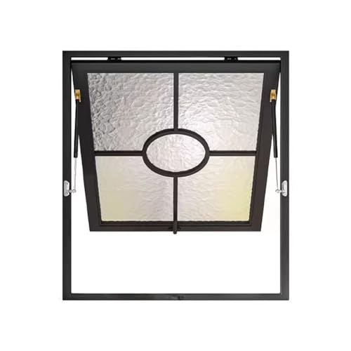 pujindu Flächenbündige Dachfenster Schiebefenster Mit Griffen Für Den Hausgebrauch Horizontale Schiebefenster Mit Glas Für Badezimmer Und Cafés(95x30cm)