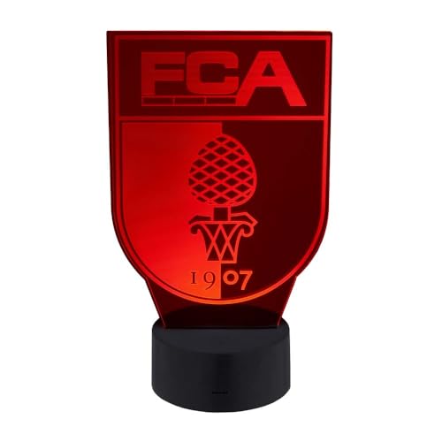 FC Augsburg FCA LED Lampe Licht Logo Wappen, 3 Farben, rot, grün, weiß