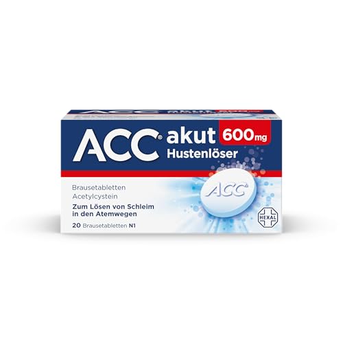 ACC® akut 600 mg | 20 Stück | Hustenlöser für leichteres Abhusten | Nur 1x täglich | Schleimlöser