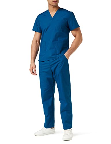 MISEMIYA - Unisex-Schrubb-Set - Medizinische Uniform mit Oberteil und Hose ref.6801-6802 - Medium, Marineblau 68