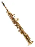 Classic Cantabile Winds SS-450 Bb Sopransaxophon (Messing, klarlackiert, Hoch-Fis-Klappen, ergonomische Klappenmechanik)