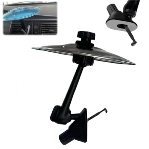 Car Crash Becken, Auto Becken Air Vent, Fun Easy Clip On Air Vent Drum Becken für Auto Musikliebhaber, Drehknopf Anpassung 360°, einfache Installation und robust, für alle Arten von Fahrzeugen, 18,8 x