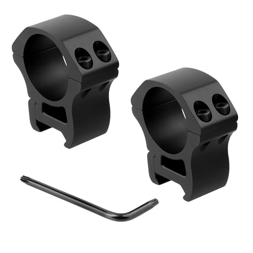 ToopMount 30 mm Teleskopring, Mittelgroßer Monokular Montagering, Passend für 21 mm Picatinny Schiene, 1,10 Zoll Mittelhöhe, Leichter Optik Montageadapter, Sucheradapter für 30 mm Rohre, 2 PCS