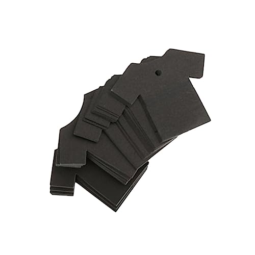 Beaupretty 100st Hängende Tags Schwarze Etiketten Kraft-markierungsanhänger Etikett Aus Kraftpapier Preisetiketten Aus Kraftpapier Hangtag Aus Kraftpapier Warenanhänger Aus Papier Black