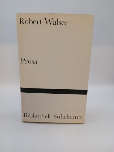 Robert Walsers Prosa - Versuch einer Strukturanalyse