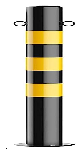 BOGDTF Auffahrtspoller, Poller mit reflektierendem Klebeband, Parkplatzschutz, einfache Installation, privates Parkplatzschloss