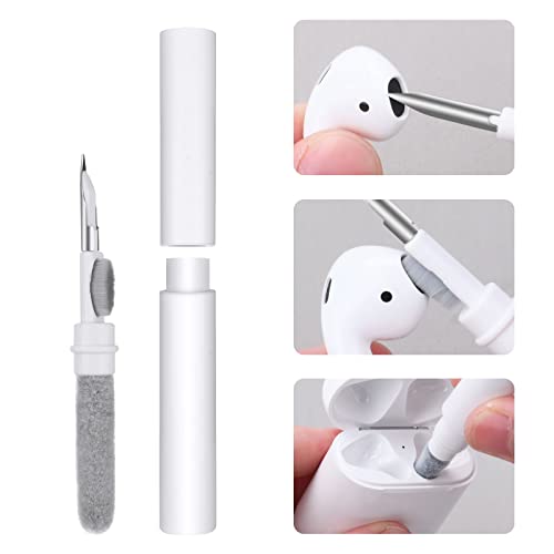 Vicloon Reinigungsset für Airpods Pro 1 2,3 In 1 Multifunktions-Reinigungsstift weiche Bürste für Bluetooth-Kopfhörer, Tasche, Reinigungsset, Reinigungsbürste für Earbuds Cleaning Kit…