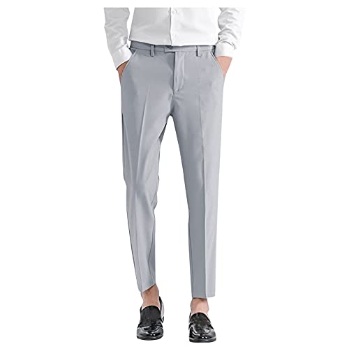 Generisch Chino Hose Herren Stretch Winter Hosenanzug Herren blau Fitnesshose männer Gym lang Baumwolle Fitness Hosen Men Gym lang Chino Hose Herren Slim fit Business