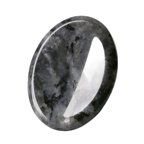 QINJIEJIE Labradorit Kristalle Handschmeichler SorgenSteinee Daumen EdelSteine Oval Kristall HeilSteinee Palm Steine Stress Relief Reiki Heilung Meditation