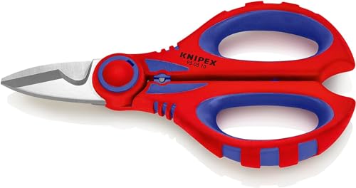 Knipex Elektrikerschere mit Mehrkomponenten-Hüllen, glasfaserverstärkt 160 mm 95 05 10 SB