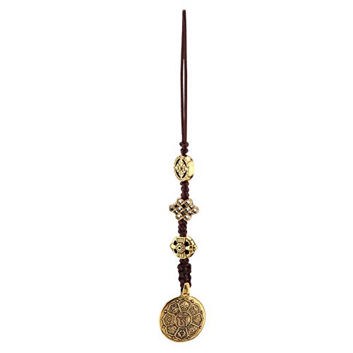 Chinesische Glücksbringer, Glücksmünze, Buddha Lucky Amulett Taiji-Bagua Lucky Amulett Sorgfältig Geschnitzte Feng Shui Deko Lucky Charms , Erfolg und Viel Glück