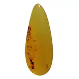 Natürlicher grüner Ostsee-Bernstein Cabochon, Größe 45 x 18 x 6 mm, glatt poliert, lose Edelsteine, Schmuckherstellung, Edelstein-Lieferanten AG-3320