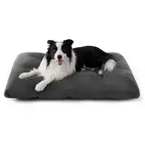 BEDSURE Hundebett Waschbar Extra Groß - XL Hundekissen Bett Beruhigende Hundematratze mit Rutschfestem Boden, Hund Angst Kissen für Sehr Große Haustiere, Grau, 104x69x8cm