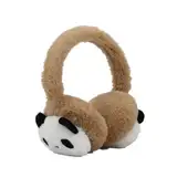 SJTJSPX Ohrenschützer Kinder Ohrenwärmer Winter Warm Earmuffs Cartoon Panda Ohrwärmer Verstellbare Verdickt Ohrenschutz Mädchen Junge Earbands Outdoor Winterzubehör für Ski Radfahren Laufen Wandern