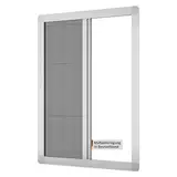 Fliegengitter Fenster nach Maß als Plissee ohne Bohren für Rahmen aller Fenstergrößen, Maßanfertigung mit Klicksystem, Befestigung durch Klemmen, wetterfestes Fiberglasgewebe, hochwertige Aluprofile