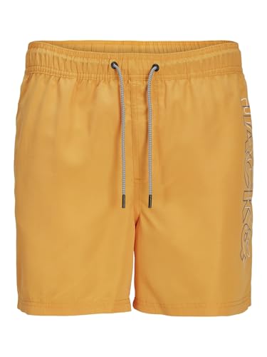 JACK & JONES Jungen JPSTFIJI JJSWIM Double Logo LY SN JNR, Apricot, 152