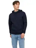 JACK & JONES Herren Hoodie Kapuzenpullover JJEBRADLEY- Relaxed Fit S-XXL, Größe:XXL, Farbe:Navy Blazer 12249340