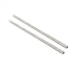 2 Stück 304 Edelstahl gerade Rohrleitung, Außendurchmesser 8 mm x 6 mm Innendurchmesser, Länge 250 mm, Edelstahl-Kapillarrohr