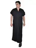 Egypt Bazar Eleganter Herren-Kaftan aus 1001er Nacht, Farbe: schwarz ((48-50) M)