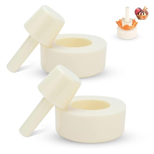 2 Stück Waffelkegelformer, Kegelwalze, Waffelrollen und Formwerkzeug, Kegel, Eismaschine, Gebäck, Eis, Waffelkegelform für die Küche