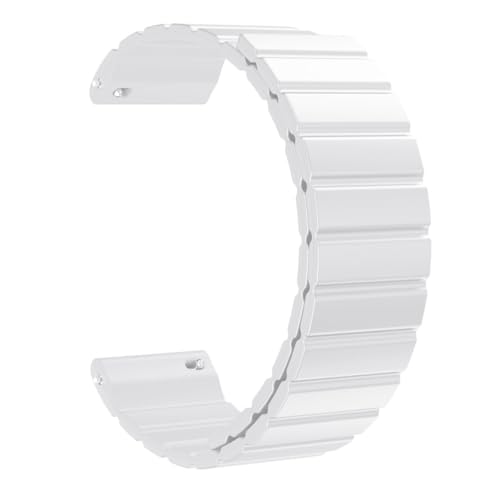 FiiMoo Ersatzarmband Kompatibel mit Garmin Venu 3/Garmin Venu 2/Forerunner 265/Forerunner 255 Armband, 22mm Magnetisch Uhrenarmband, [Verstellbare] Ersatz Magnetbänder für Garmin Vivoactive 4-Weiß