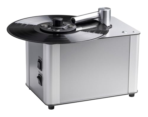 Pro-Ject VC-E2, Kompakte Schallplattenreinigungsmaschine mit Aluminiumgehäuse und automatischer Absaugung
