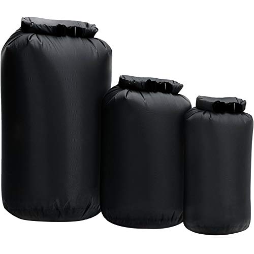 Lixada 3 Stück Dry Bag 8l, 40l und 70l,wasserdichter Packsack Roll Top Dry Sack Tragbarer Trockensack zum Kajakfahren Boot Angeln,Schwimme,Kanufahren,Rafting