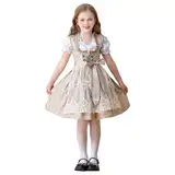 Dirndl Kinder Midi Trachtenkleid 3-TLG inkl.Dirndl Rosa, Dirndlbluse, Schürze für Oktoberfest Besondere Anlässe Dirndl & dirndl-sets für Mädchen Bayerisches Bierfest Trachten Kinderdirndl