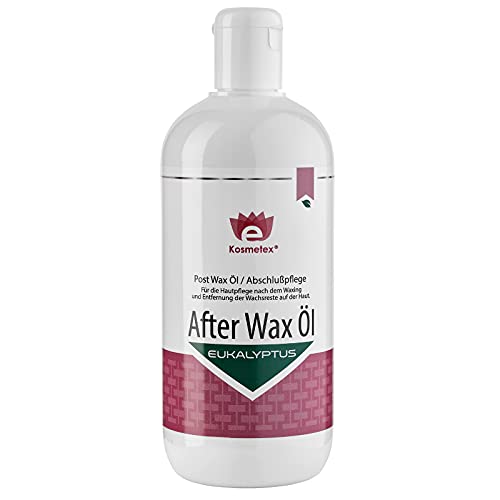 Kosmetex After Wax Öl mit Eukalyptus entfernt Wachsreste nach dem Wachsen - eine frische Waxing Abschlußpflege, 500ml