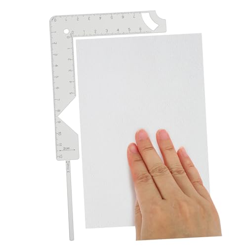 DIYEAH Cover Positionierungslineal Buchbindungslineal Anleitung Buchbinder Set Buchcover Herstellung Schablone Buchbindungsmaterialien Buchcover Führungswerkzeug Sammelalbum
