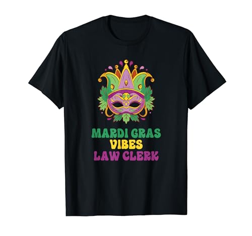 Gerichtsschreiberin Mardi Gras Vibes T-Shirt