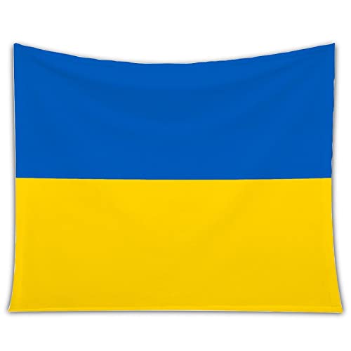 Yelolyio Mousus Ukraine Wandteppich, Wandbehang, Kunst, Ukraine, Nationalflagge, Wanddekoration für Zuhause, Büro, Geschäft, Kneipe, Mannhöhle, Dekoration für Reiseliebhaber, Geschenk, 100 x 150 cm
