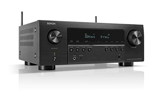 Denon AVR-S970H 7.2-Kanal AV-Receiver, HiFi Verstärker mit Dolby Atmos, DTS:X, 6 HDMI Eingängen und 2 Ausgängen, 8K HDMI, Bluetooth, WLAN, AirPlay 2, HEOS Mulitroom, Alexa kompatibel