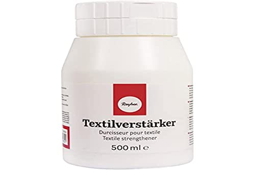 Rayher Hobby 3450500 Acryl Textilverstärker, Dose 500 ml, Textilversteifer zum Versteifen von Stoffen, Kleidung, Wolle, Leder, Papier usw.