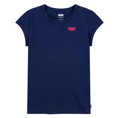 Levi's Kids Lvg ss batwing tee Mädchen Blue Médiéval 3 Jahre