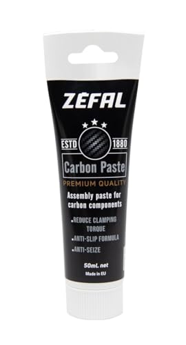 ZEFAL Carbon Paste Fahrrad - Carbon Montagepaste Fahrrad - Anti-Friktions-Montagepaste für Carbon-Komponenten - Mikrosandgestrahltes Fett für die Montage - 50 ml