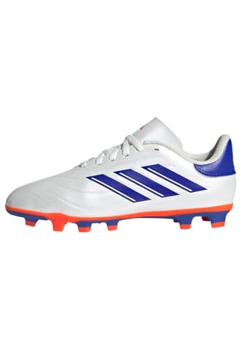 adidas Unisex COPA Pure II Club Football Boots Flexible Ground Fußballschuhe, Cloud White/Lucid Blue/Solar Red, 36 EU