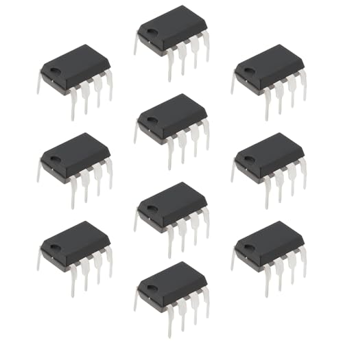 eMagTech 10 STÜCKE Dual Low-Noise TL072CP TL072 DIP-8 Operationsverstärker Dual Low-Noise JFET-Eingang OP-AMP IC-Chips für DIY-Schaltungskomponenten