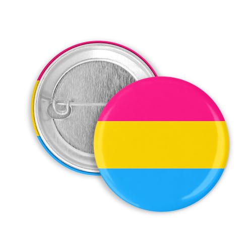 3x Pansexuell Flagge Button 25mm Pride CSD Lgbt Pan Badge