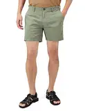 Amazon Essentials Herren 13 cm Flatfront-Chinoshorts mit hohem comfort in schmaler Passform (zuvor Goodthreads), Helles Armeegrün, 42W