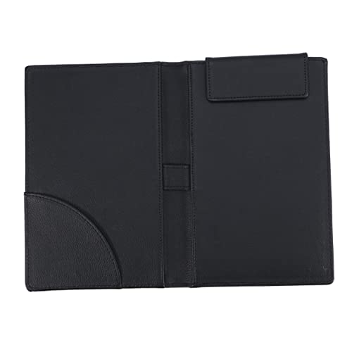 TOPBATHY Leder -Bill -Clip Schwarzer Ordner für Bill Presenter Restaurant Rechnung Inhaber eines Gästeschecks Gast geldtasche Restaurant-Menühalter Gästescheck-Übergeber Gästescheckbücher