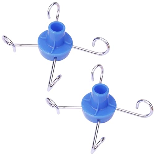 2pcs IV Pole IV-Beutelhalter tragend eingedicktes ABS IV Pole Ständer mit 4 Edelstahlhaken rost