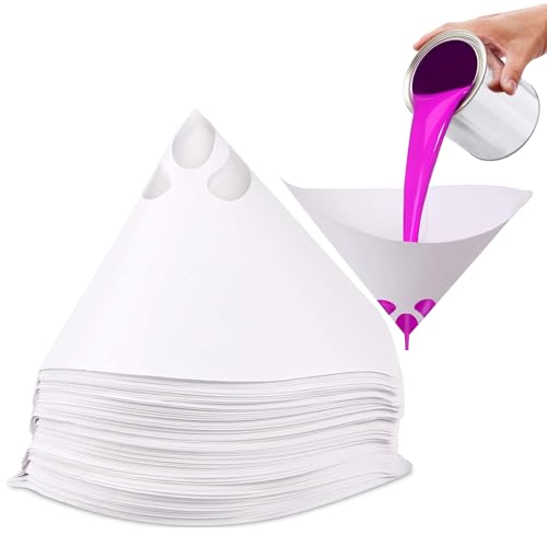 Lacksiebe Lackfilter Farbsiebe 120 pcs Konisches Papier Lackierzubehör Papierfilter Einweg Papier Siebe - 100 Mesh Filter für Autolack Lacksieb Farbsiebe Lackfilter Lackierzubehör
