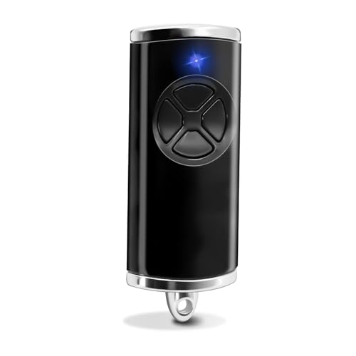 1 Stück Ersatz Handsender für Hörmann hse4-868-bs, Garagentoröffner 868,3 MHz 4 Kanäle Kompatibel mit hse4-868-bs, hse2-868-bs(Schwarz)