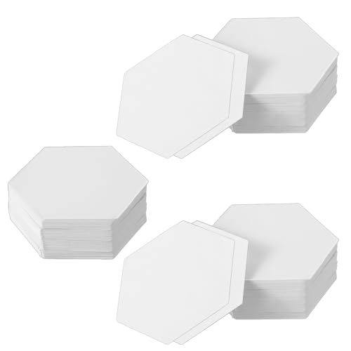 300 Stück Patchwork Paper Piecing Stencil Papier 2,6 cm Hexagon Quilt Schablonen Steppvorlagen Schablonen Sechseckige Patchwork Papierschablone für Quiltzubehör zum Spleißen Quiltvorlagen