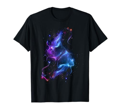 Neonlicht Galaxie T-Shirt