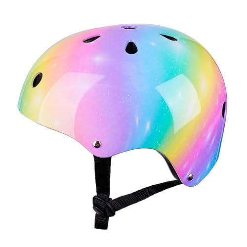 MHJY Fahrradhelm Kinder Helm Kinderhelm Mädchen Skaterhelm Scooter and Ride Helm Jungen Fahrrad Helm Radhelm Größe Einstellbar für 3-8 Jahre