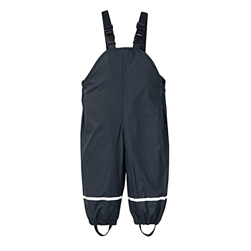 Unisex Kinder Matschhose Jungen Mädchen Regenlatzhose Ungefüttert Regenhose Regenbekleidung Wind und wasserdichte Outdoor Hose 86 92 110 122 128 134 Matschanzug Latzhose Matchhosen für Kinder