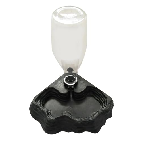 Celuicion Wasserspender für Reptilien, Tränke, Schildkröte, Futternapf, Futternapf, Schildkröte, Futterspender, Anti-Überlauf, Kunststoff, Schüssel Zubehör